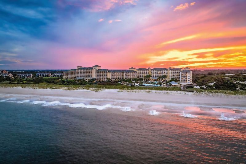 Resort aerial, daytime