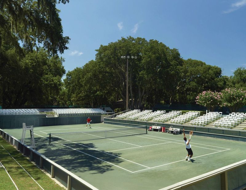 Clay courts at the Omni Amelia Island Resort